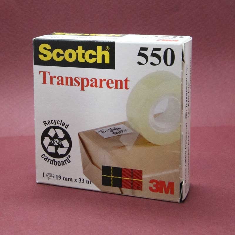 Adhésif SCOTCH 550 - Transparent - F: 19mm x 33m 