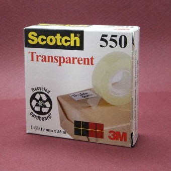 Adhésif SCOTCH 550 - Transparent - F: 19mm x 33m 