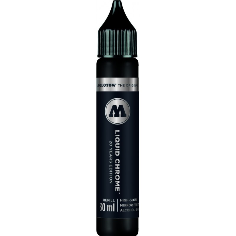 Recharge marqueur MOLOTOW (A l'alcool ) Liquide chrome - 699080 - 30 ml 