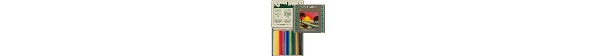 Boite crayon de couleur FABER & CASTELL Polychromos 111 ans - 24 crayons Polychromos 110012 (Métal) 