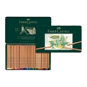 Boite craie FABER & CASTELL Pitt - 36 pastels assortis 112136 (Métal) 