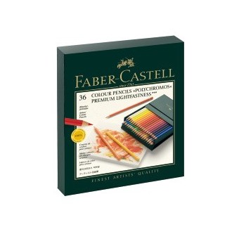 Boite crayon de couleur FABER & CASTELL Studio box - 36 crayons Polychromos (Carton) 