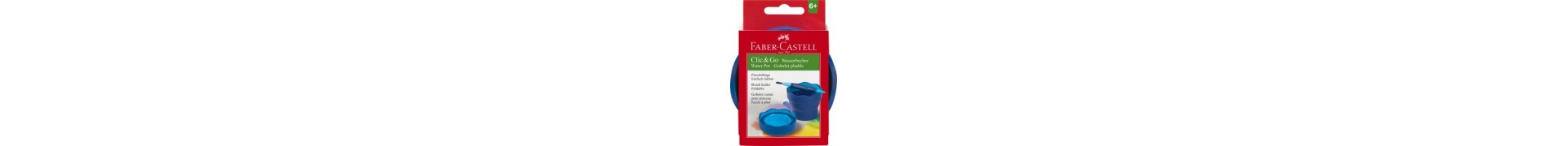Gobelet à eau FABER & CASTELL - CLIC & GO - Bleu 