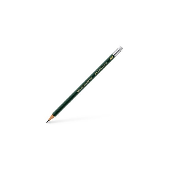 Crayon graphite FABER & CASTELL - 9000 - Bout gomme - HB 