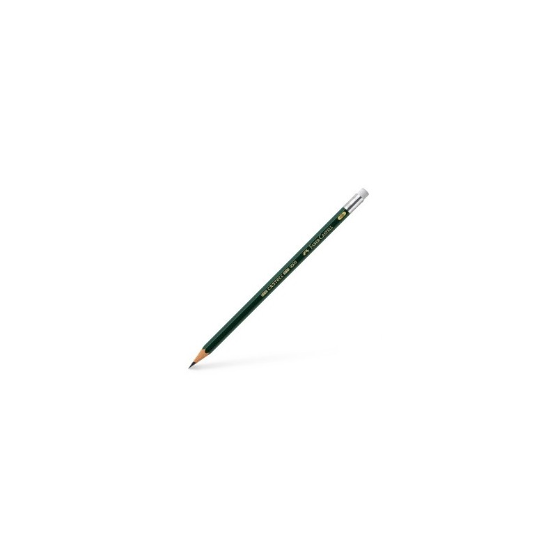 Crayon graphite FABER & CASTELL - 9000 - Bout gomme - HB 
