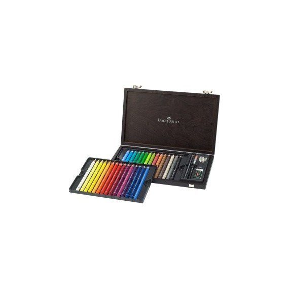 Coffret crayon aquarelle FABER & CASTELL Abrecht Durer - Magnus - 30 crayons + accessoires  (Bois) 