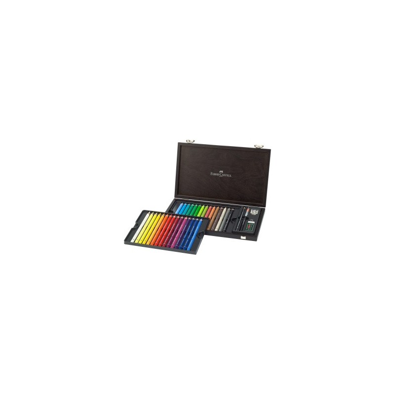 Coffret crayon aquarelle FABER & CASTELL Abrecht Durer - Magnus - 30 crayons + accessoires  (Bois) 