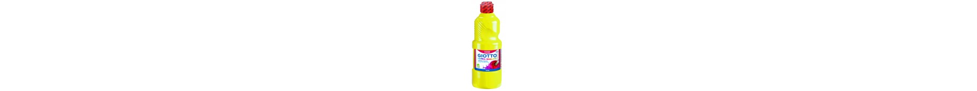 Gouache GIOTTO - Liquide - Flacon: 500 ml - 532802 Jaune primaire 