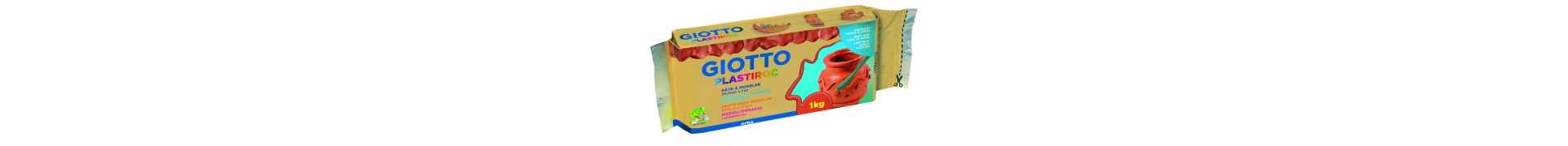 Pâte à modeler GIOTTO Plastiroc - Pain:1 kg - Terracotta 685600 