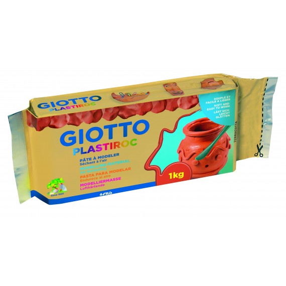 Pâte à modeler GIOTTO Plastiroc - Pain:1 kg - Terracotta 685600 