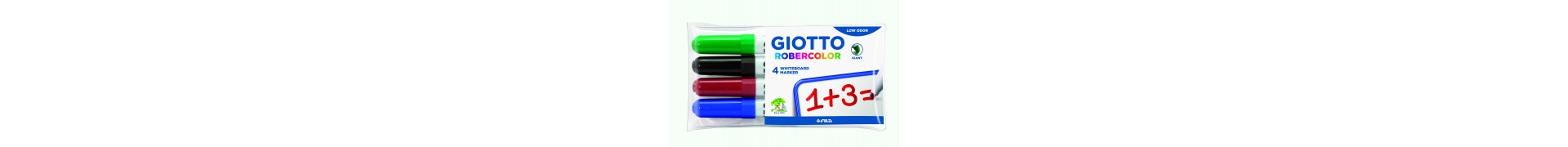 Etui marqueur GIOTTO Robercolor - 4 marqueurs pointe ogive 
