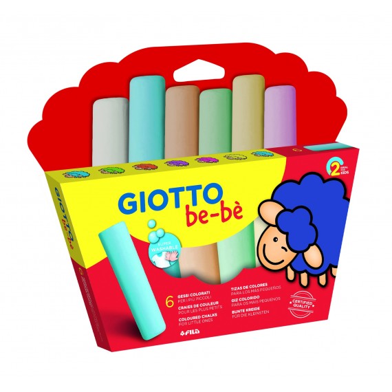 Giotto be-bè 469800   Étui de 6 Maxi marqueurs pour les plus petits 