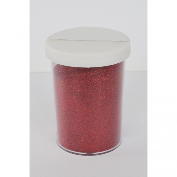 Paillette - Pot: 100 gr - Pot type salière - Rouge 