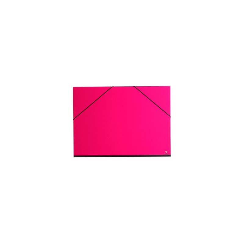 Carton à dessin CLAIREFONTAINE Couleur - F:37 x 52 cm - A élastique - Rose