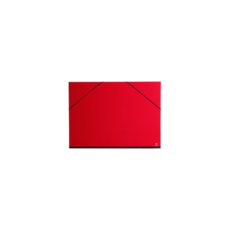 Carton à dessin CLAIREFONTAINE Couleur - F:37 x 52 cm - A élastique - Rouge