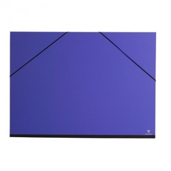 Carton à dessin CLAIREFONTAINE Couleur - F:37 x 52 cm - A élastique - Noir