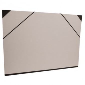 Carton à dessin CLAIREFONTAINE Brut- F:26 x 33 cm - A élastique - Gris 