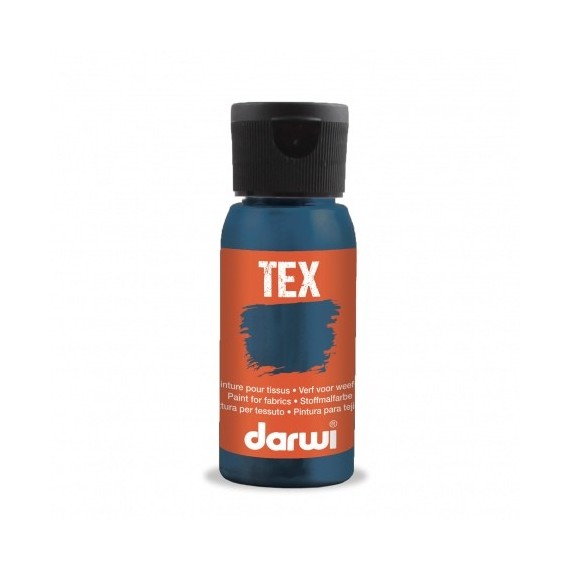 Peinture pour tissu DARWI TEX Classique - Flacon: 50 ml - Écume 