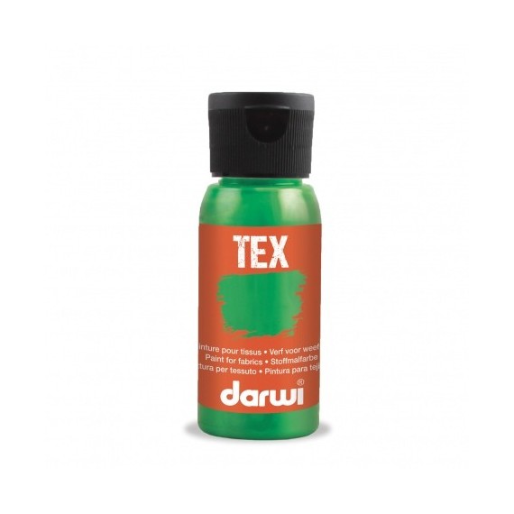 Peinture pour tissu DARWI TEX Classique - Flacon: 50 ml - Vert clair 