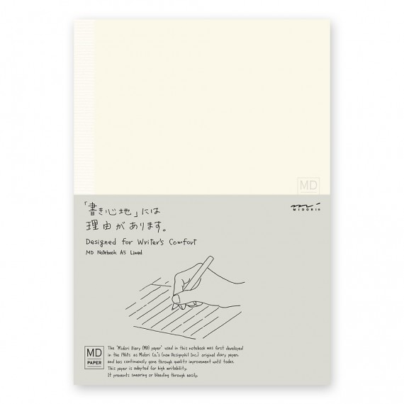 CARNET NOTEBOOK MD - A5 RULED LINES ENGLISH - PAPIER LIGNE 