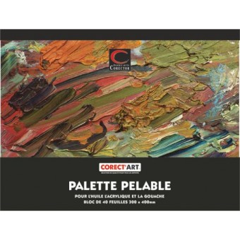 Palette papier pelable CORECT'ART - F:23 x 27 cm (40 F) 