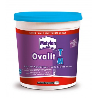 Colle Ovalit TM METYLAN - Pour textile muraux  (Acétate de polyvinyle en dispersion aqueuse) - 750 g 