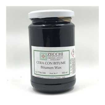 Cire bitume ZECCHI (Pour patine) - Pot:300 ml 