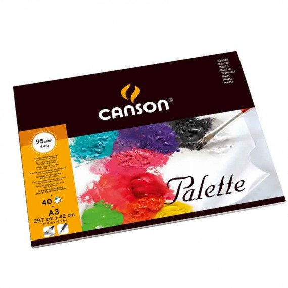 Palette papier CANSON - 40 feuilles - F:24 x 32 cm 