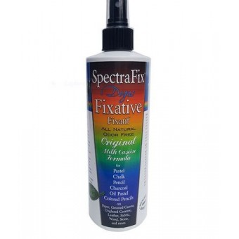 Spray fixatif  SPECTRAFIX DEGAS -  Spray: 360 ml - Formule au lait de Caseine - Ecologique 