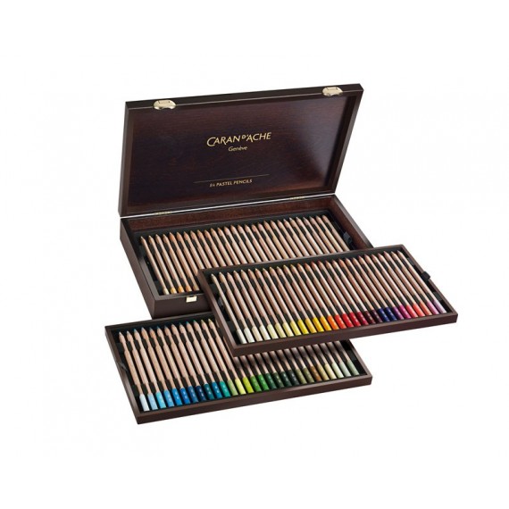 Coffret crayon pastel CARAN D'ACHE - 84 couleurs - 788.484 