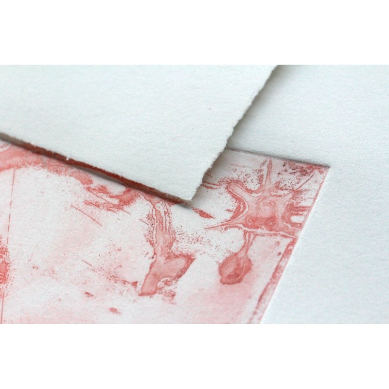 Rouleau papier gravure CLAIREFONTAINE Fleur de coton - 300g - F:1.30 x 10 m 
