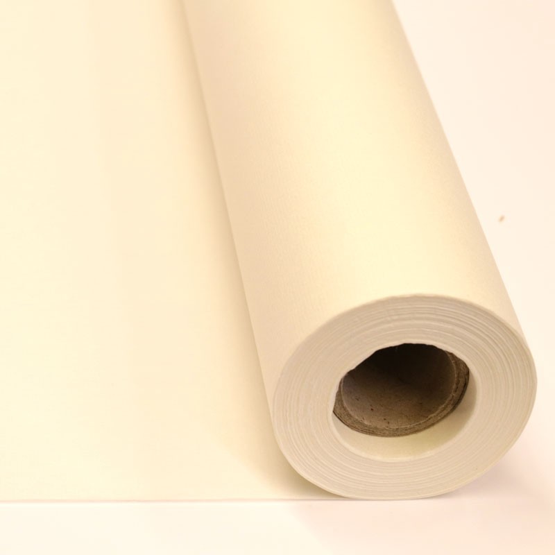 Rouleau papier de Chine - Fibre Naturelle mélangée- Blanc  - M7  - F: 50 x 2000 cm 