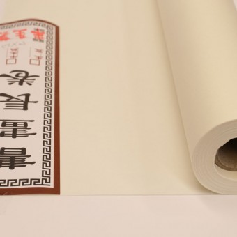Rouleau papier de Chine - Fibre Naturelle mélangée- Blanc  - M7  - F: 35 x 2000 cm 