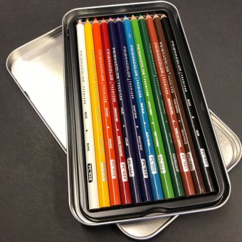 Boite crayon de couleurs PRISMACOLOR Premier - 12 Crayons assortis (Métal) 