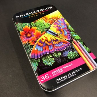 Boite crayon de couleurs PRISMACOLOR Premier - 36 Crayons assortis (Métal) 