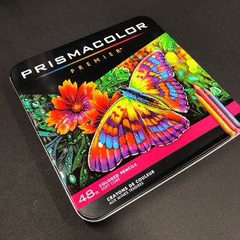 Boite crayon de couleurs PRISMACOLOR Premier - 48 Crayons assortis (Métal) 