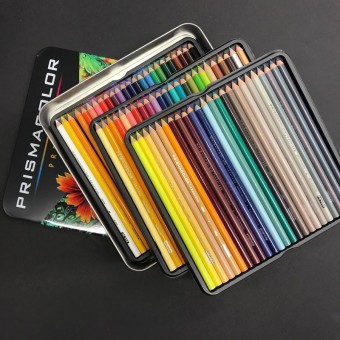 Boite crayon de couleurs PRISMACOLOR Premier - 72 Crayons assortis (Métal) 