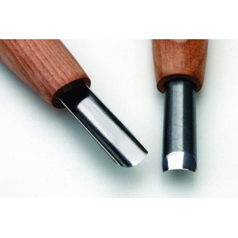 Couteau gravure asamaru forme en u plate 9.0 mm 