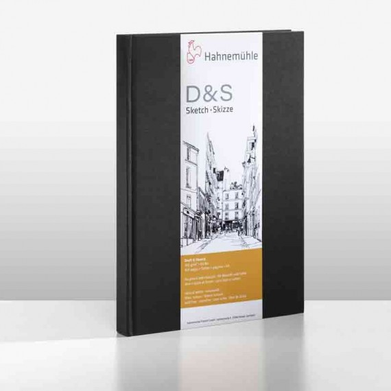 Album dessin  HAHNEMUHLE D&S - 140g (80f) - F:21 x 29,7 cm - Couverture....Relié  Couverture:Noir reliure:PORTRAIT