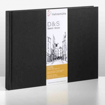 Album dessin  HAHNEMUHLE D&S - 140g (80f) - F:21 x 29,7 cm - Couverture....Relié  Couverture:Noir reliure:PORTRAIT