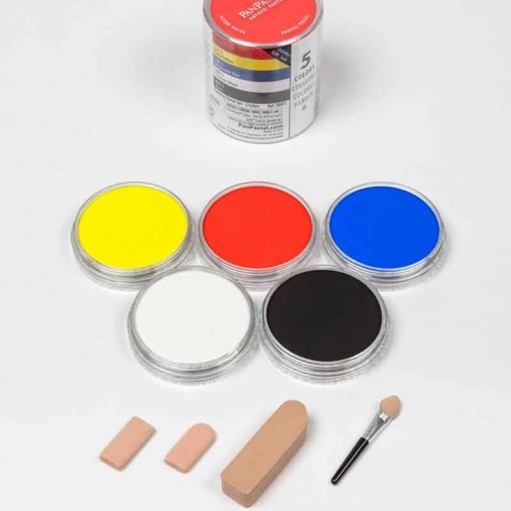 Set PANPASTEL - Starter painting - 5 couleurs basique 
