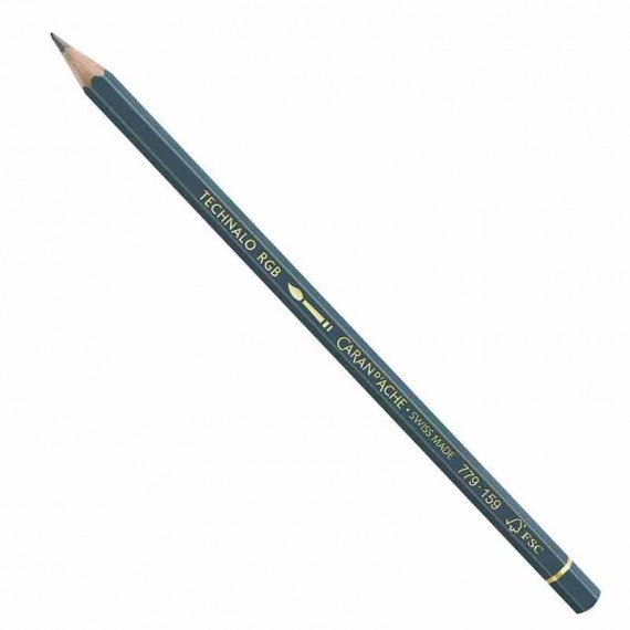 Crayon graphite RGB aquarelle  CARAN D'ACHE Technalo Couleur:Bleu