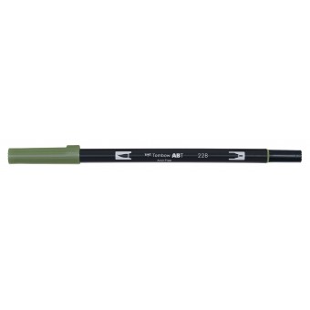 Feutre tombow abt  dual brush -  - 96 couleurs couleurs Tombw ATB:228-gray green