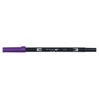 Feutre tombow abt  dual brush -  - 96 couleurs couleurs Tombw ATB:636-imperial purple