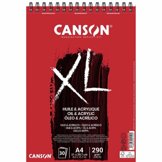 Album multitechnique CANSON XL Huile & Acrylique 