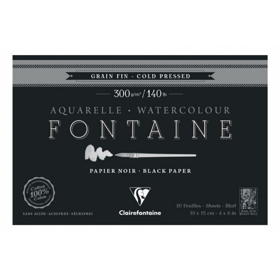 Bloc aquarelle CLAIREFONTAINE Fontaine - 300gr 