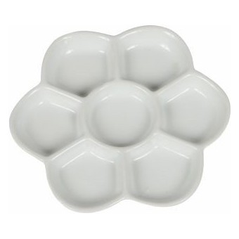 Palette porcelaine CORECTOR - 7 godets - Forme marguerite 