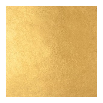 Carnet feuilles d'or jaune 22 carats - Libre - F:8 x 8 cm  - 25 Feuilles - Italien (Par 10 carnets) Couleurs:OR JAUNE-22 carats 
