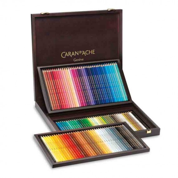 Coffret crayons de couleurs CARAN D'ACHE Supracolor soft - 120 crayons assorties - 3888.920 