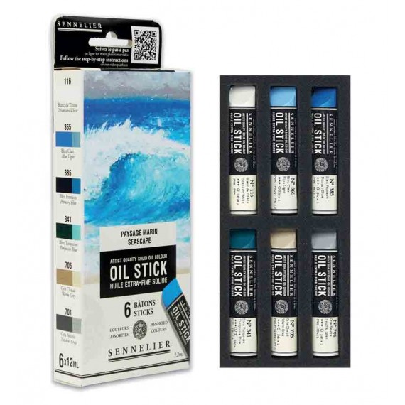 Test pack 6 mini sticks paysage marin 